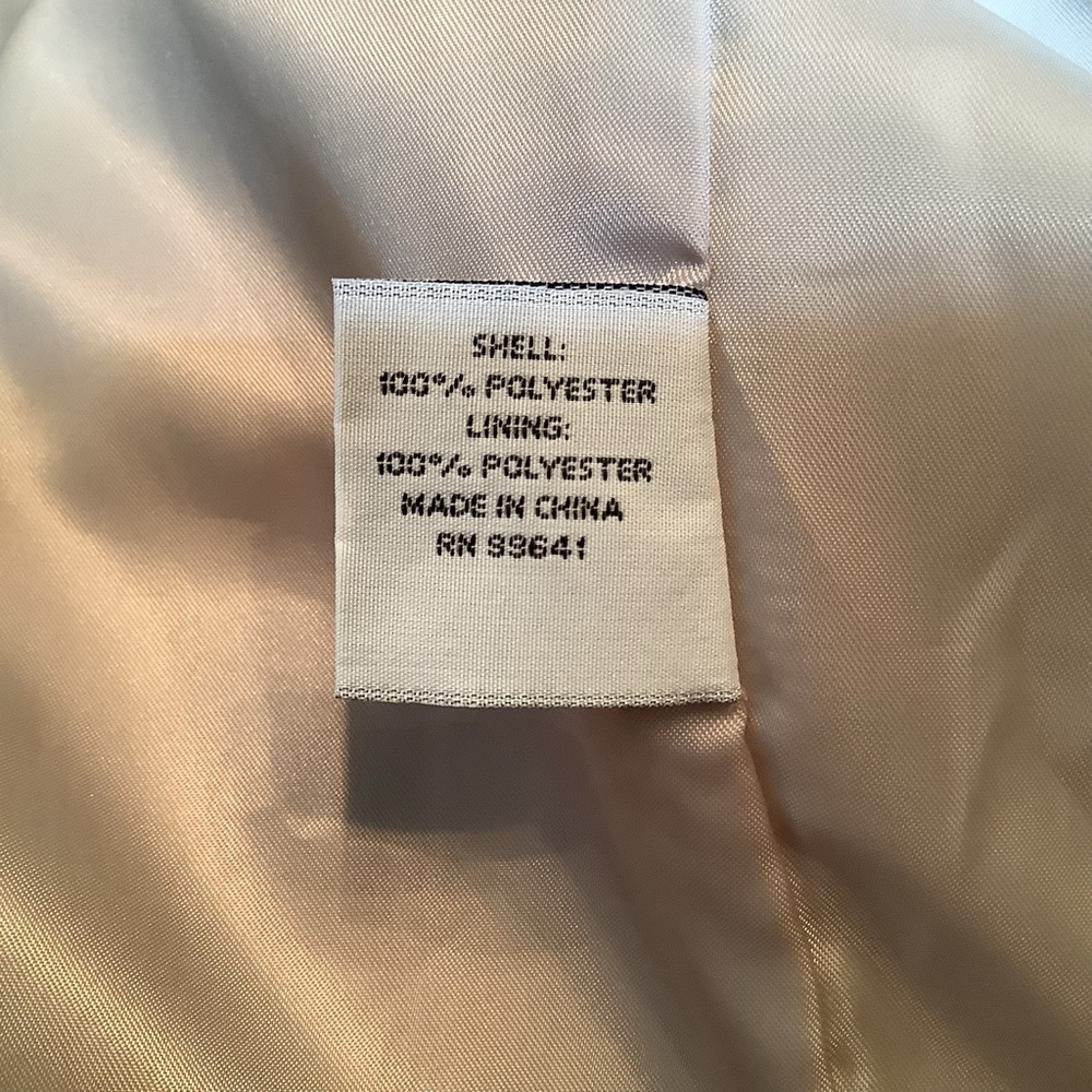 Linea Uomo button down shirt jacket, beige, 2 exterior pockets, 3 interior, XL - Picture 5 of 16